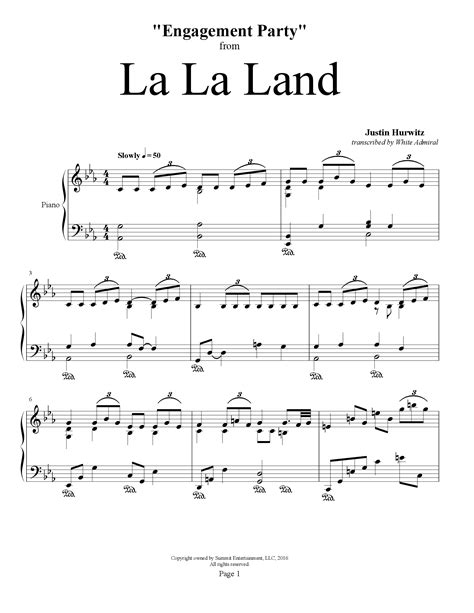 la la land songbook|Free La La Land sheet music .